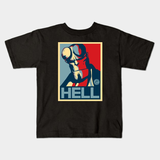 HELLBAMA Kids T-Shirt by ROBZILLA